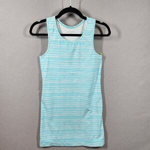 Garnet Hill Kids Swimdress Tank Girls XL Striped Sleeveless Cover up Summer Swim